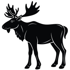 Fototapeta premium Moose Silhouette