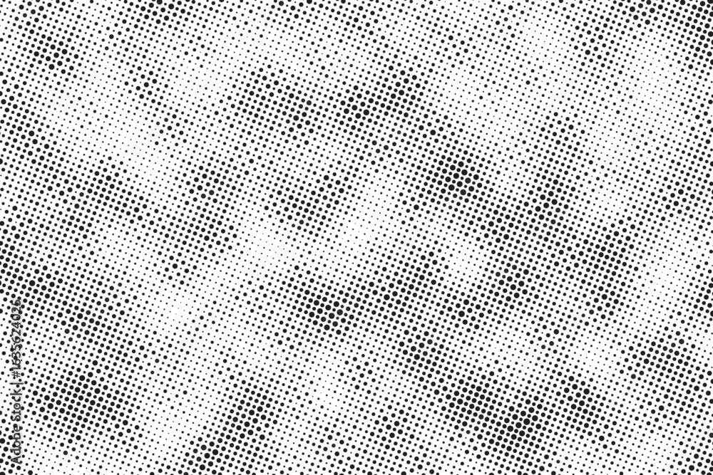 Aufkleber Halftone background vector, abstract backdrop design with two tone pattern and copy space for edit your content	