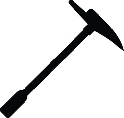 hammer and sickle vector icon silhouette