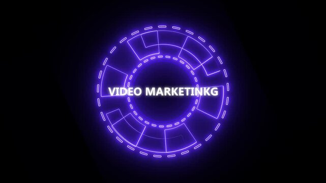 Internet, business, Technology and network concept. Video marketing and advertising concept on screen.