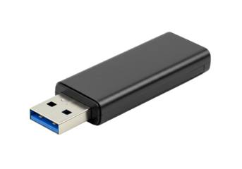 USB 3.1 Flash Drive: Superior Data Transfer Isolated on Transparent Background