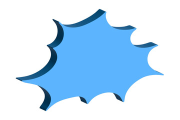 3d speech bubble Blank empty message box Textbox frame for banners, price tags, stickers, design