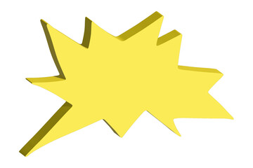 3d speech bubble Blank empty message box Textbox frame for banners, price tags, stickers, design