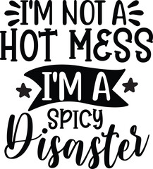 i'm not a hot mess i'm a disaster