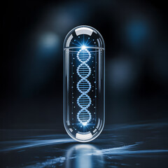 Icon vector illustration of scientific research equipment and medicine pills with a chemical pattern design.