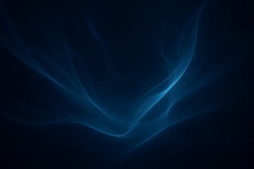 Fototapeta premium Abstract bright blue glowing lines with sparkles on dark background