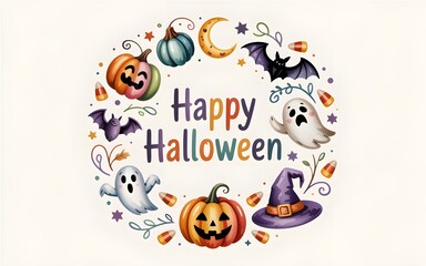 Obraz premium detailed professional high quality Halloween themed Illustration