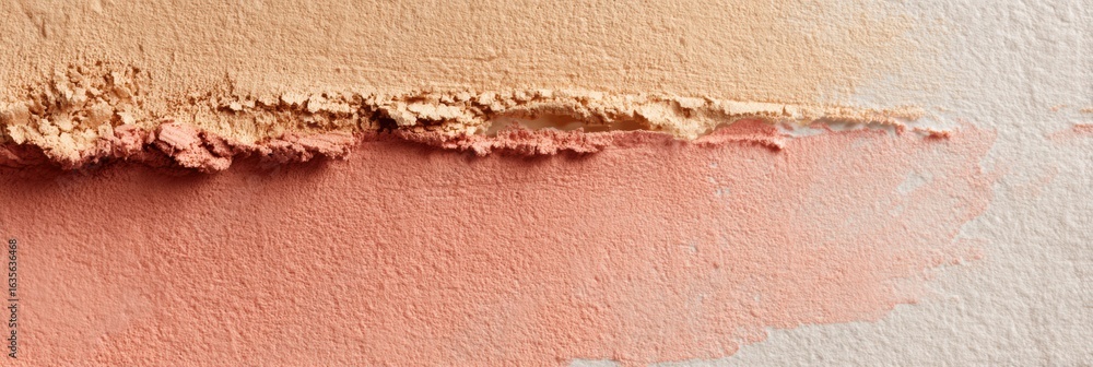 Poster soft feminine palette featuring a blend of powder and peach tones with an untouched lower zone creat