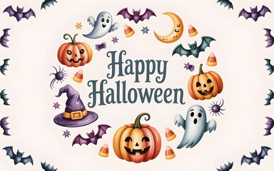 detailed professional high quality Happy Halloween