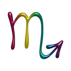 3d scorpio zodiac sign Astrology clipart Element for design