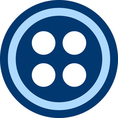 blue button