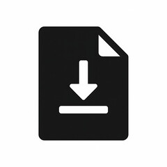 download icon on metal internet button