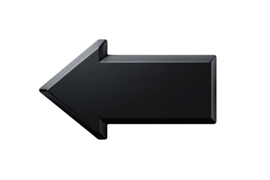 A black arrow pointing to the left