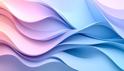 Obraz premium Abstract pastel flowing waves design.