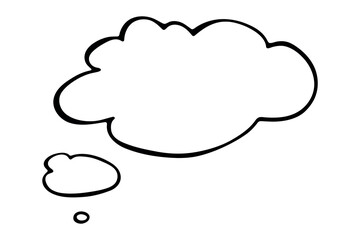 Hand drawn speech bubble Blank empty message box Textbox frame for banners, price tags, stickers, design