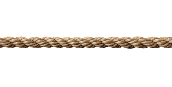 A rope is shown in a white background