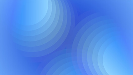 ABSTRACT BACKGROUND WITH CIRCLE GEOMETRIC SHAPES GRADIENT BLUE COLOR DESIGN VECTOR TEMPLATE GOOD FOR MODERN WEBSITE, WALLPAPER, COVER DESIGN