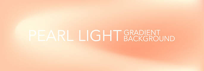 Gradient pearl background with cream and peach color. Wave gradient wallpaper cream pearl light tone. Vector illustration