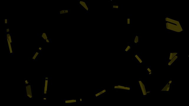 Colorful 'BLAST' Word Animation &ndash; Yellow, Blue, White Text on Dark Background in 4K