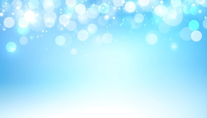 Light blue bokeh background