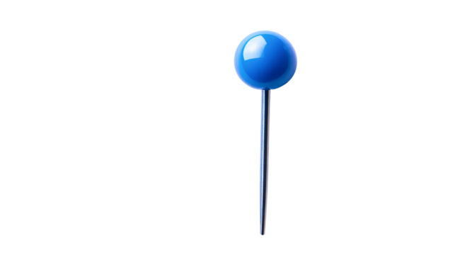 Blue Push Pin Design