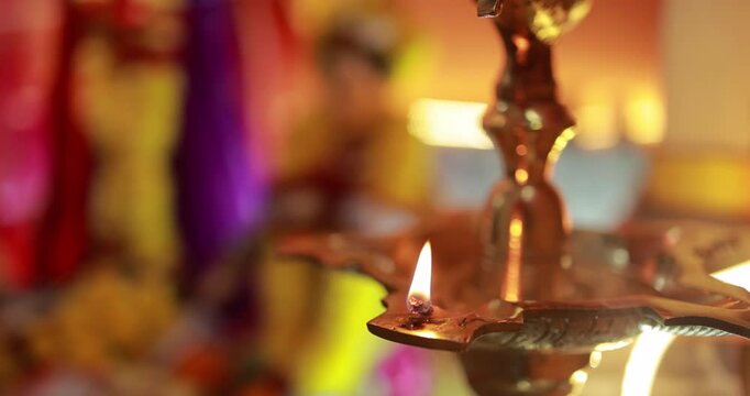 Decoration of Goddess Gauri pujan