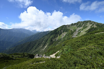 Climbing Mount Senjogatake Yamanashi, Japan
