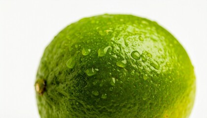 A close-up of a fresh green lime with water droplets—symbolizing zest, vitality, and sensory sharpness.