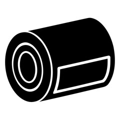 Tissue Roll Toilet Paper Icon Vector Simple Minimal Design