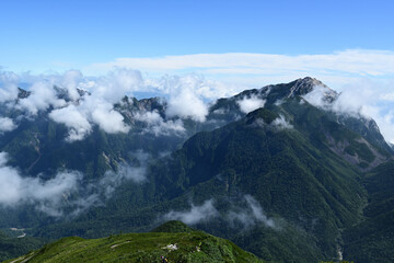 Climbing Mount Senjogatake Yamanashi, Japan