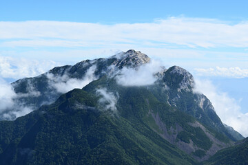 Climbing Mount Senjogatake Yamanashi, Japan