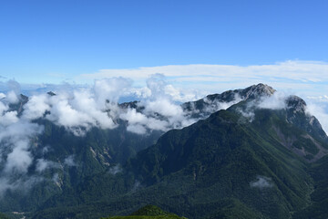 Climbing Mount Senjogatake Yamanashi, Japan