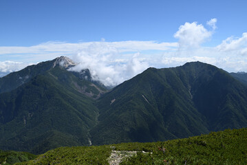 Climbing Mount Senjogatake Yamanashi, Japan