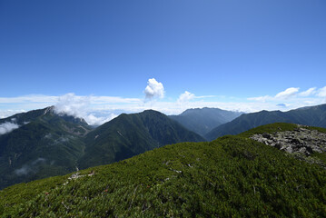 Climbing Mount Senjogatake Yamanashi, Japan