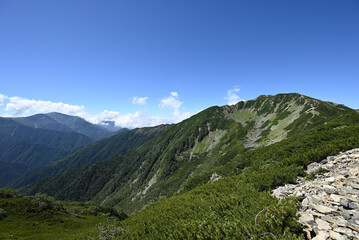 Climbing Mount Senjogatake Yamanashi, Japan