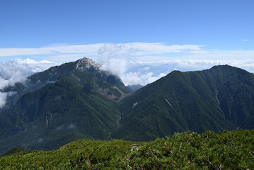 Climbing Mount Senjogatake Yamanashi, Japan