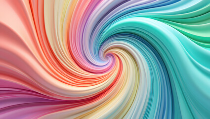Fototapeta premium A colorful vortex of light, energy, and motion swirls into a swirling spiral pattern, creating an artistic and colorful backdrop
