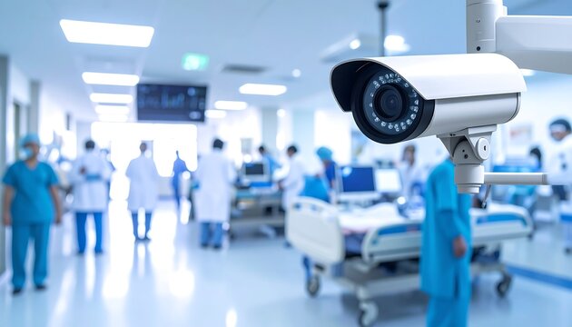 Hospital security camera surveillance - Powered by Adobe