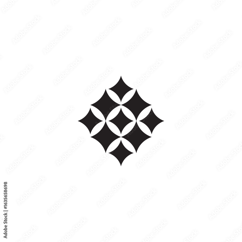 Fototapete generative ai logo icon with star and square icon. artificial intelligence and machine learning sign