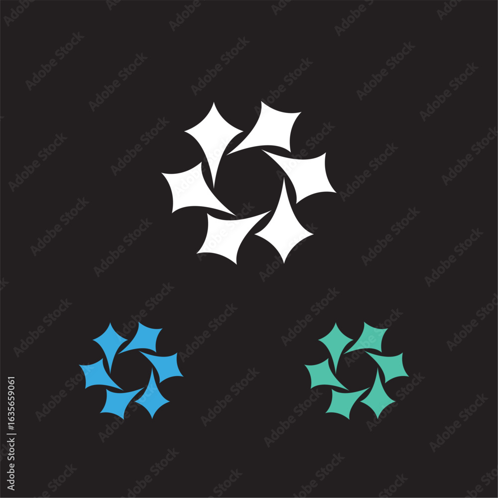 Fototapete generative ai logo icon with star and square icon. artificial intelligence and machine learning sign