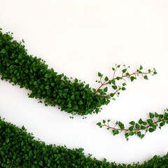 Obraz premium Decorative artificial green wall bush background
