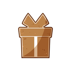 snowball christmas themed cookies cartoon vector illustration