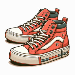 premium vector illustration of shoes design