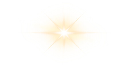 Obraz premium Bright Radiating Light Burst Effect on transparent background