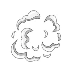 storm dust burst cartoon vector illustration