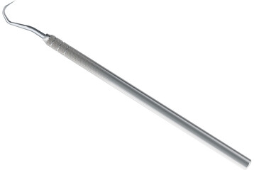 Dental explorer or probe, transparent background