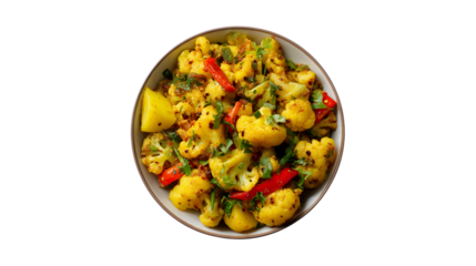 Aloo Gobi Indian Cauliflower Potato Curry Dish