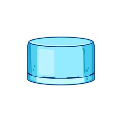 waste plastic bottle cap cartoon vector illustration