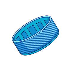 micros plastic bottle cap cartoon vector illustration