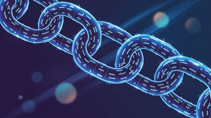 Blue wave pattern swirls like a snake on an abstract light background with bubbles.